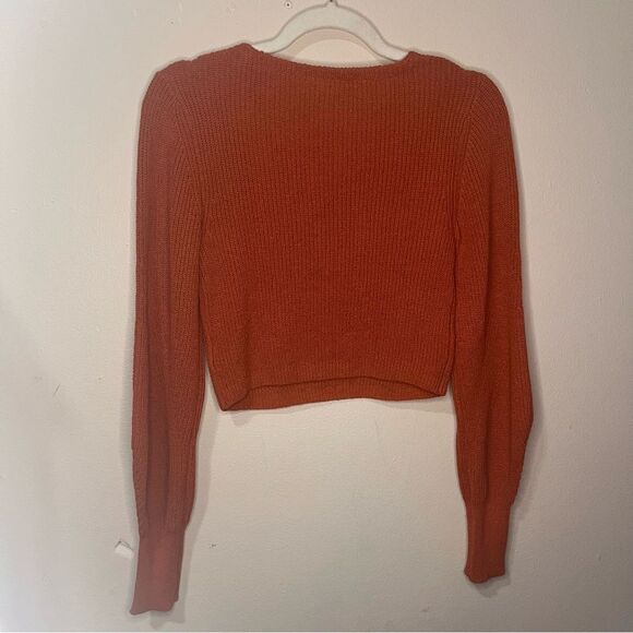 A.L.C. Kimby Ribbed Knit Sweater In Burnt Terracotta - Picture 10 of 11